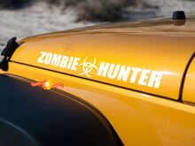 2 x ZOMBIE HUNTER EDITION für JEEP Wrangler CJ TJ YJ JK Motorhaube Vinyl-Aufkleber 2