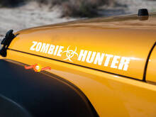 Zombie Hunter Kapuzen Vinyl Aufkleber Set für Jeep Wrangler_2
