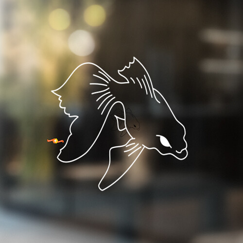 Fancy Goldfish Universeller Vinyl-Aufkleber