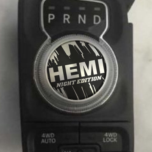 Dodge Ram HEMI Night Edition Grunge Schaltknauf Aufkleber Aufkleber Grafik Vinyl Drive