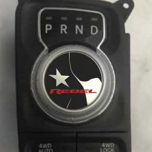 Texas-Flag-Rebell-Schalthebel Vinyl-Aufkleber für Dodge Ram