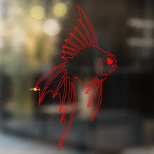 Veiltail Goldfish Universeller Vinyl-Aufkleber_2