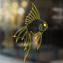 Veiltail Goldfish Universeller Vinyl-Aufkleber_4