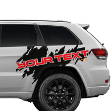 Individuelle Text Seitenspritzer Grafik Vinylaufkleber Decal für Jeep Cherokee Trailhawk 3
