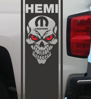 Dodge Ram HEMI Mopar Skull Rear Bed Vinyl Decal Stripes Truck GraphicsVehicle Parts & Accessories, Car Tuning & Styling, Body & Exterior Styling!

