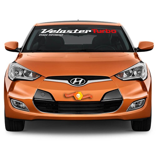 Veloster Turbo Windschutzscheiben-Vinylaufkleber für Hyundai Veloster 2011-2017