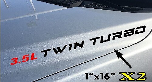 3,5L Twin Turbo Hauben-Vinyl-Aufkleber für Musclecar F-150 EcoBoost V6