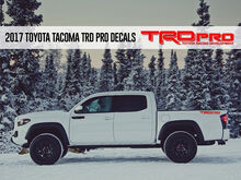 TRD PRO Toyota Racing Development Tacoma Tundra Bettseiten-Vinyl-Aufkleber 3