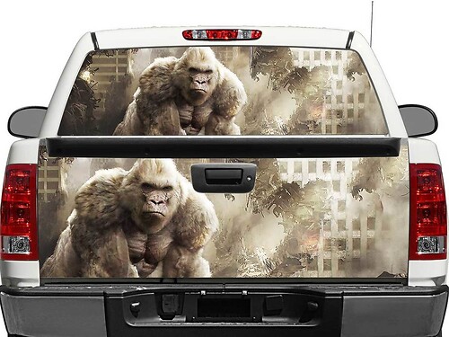 Rampage Movie George Heckscheiben- oder Heckklappen-Vinylaufkleber für Pickup-Trucks und SUVs