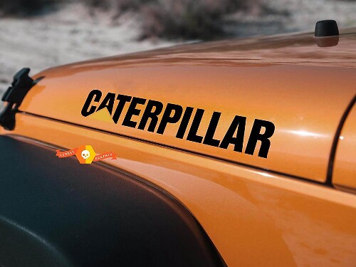 Caterpillar-Style Hauben-Vinylaufkleber für Jeep Wrangler JL JK TJ YJ