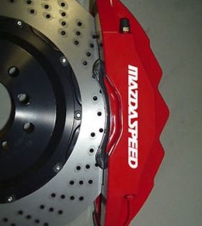 Mazda MazdaSpeed ​​Bremssattel Hochtemperatur-Vinyl-Aufkleber-Set, 8 Stück