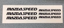 Mazda MazdaSpeed ​​Bremssattel Hochtemperatur-Vinyl-Aufkleber-Set, 8 Stück 2