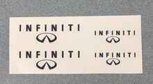 Infiniti-Bremssattel-Hochtemperatur-Vinyl-Aufkleber (jede Farbe), 4er-Set 2