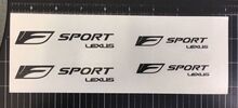 Lexus F Sport Bremssattel Hochtemperatur-Vinyl-Aufkleber, 4 x (Farbe wählen) 2