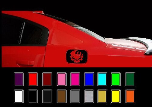 Dodge Charger Mopar Totenkopf Tankdeckel Aufkleber Overlay R/T Hemi Vinyl Aufkleber 2011-18