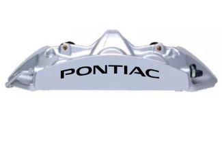 Pontiac Curved Brake Caliper Hochtemperatur-Vinyl-Aufkleber (8) (jede Farbe)