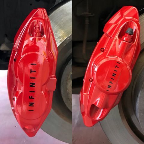 Infiniti Bremssattel Hochtemperatur Vinyl Aufkleberset, 6 Stück