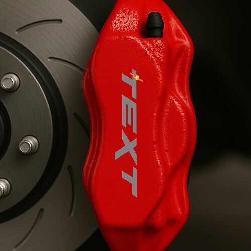 Kundenspezifischer Text Bremssattel Hochtemperatur Vinyl Aufkleber Satz mit 8 Stück für Jeep