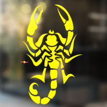 Scorpion Art Tribal Stil Universeller Vinyl-Aufkleber_4