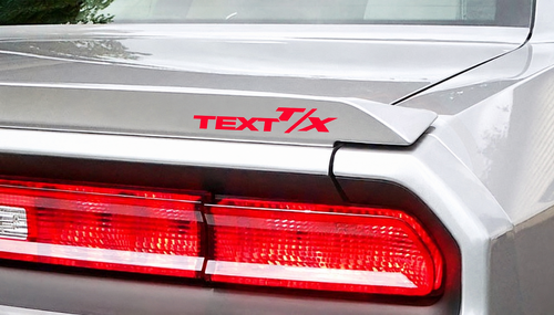 TEXT T/X Schriftzug Vorder Kotflügel Kofferraum Vinyl Aufkleber Sticker für Dodge Challenger