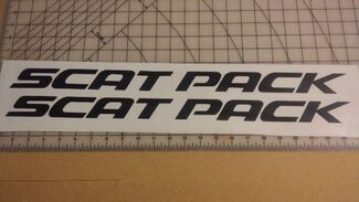 Ladegerät-Aufkleber-Grafik-Vinyl CHALLENGER MOPAR SRT Scat Pack Text Logo HEMI DART Scatpack