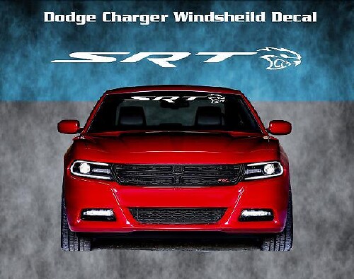 Dodge Charger Srt Hellcat Windschutzscheibe Vinyl Aufkleber Aufkleber Grafik Banner Hemi