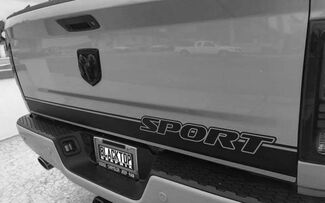 Ram 1500 Sport Heckklappenstreifen Aufkleber Hemi Dodge Truck 5.7 2012–2018