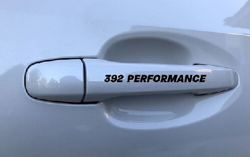 392 Performance Türgriff Vinylaufkleber für Dodge Challenger