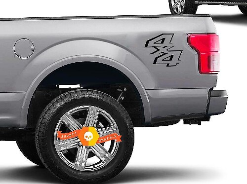4 x 4 LKW-Bett-Aufkleber-Set Ford Super Duty F250 F150 Vinyl-Aufkleber