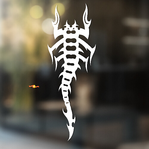 Fire Scorpion Tribal Style Universeller Vinyl-Aufkleber