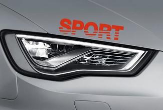 Sport Racing Aufkleber – Vinyl-Aufkleber Auto Logo Motorhaube Rock – passend für Chevy Ford – SS21