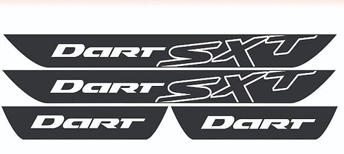 Dodge Dart SXT Vinyl Door Sill Stickers Aufkleber Aufkleber 2013 2014 2015 2016

