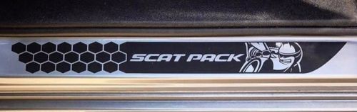 Honeycomb Scat Pack Stil Türleisten Vinyl-Aufkleber Set für Dodge Challenger 2015-2018