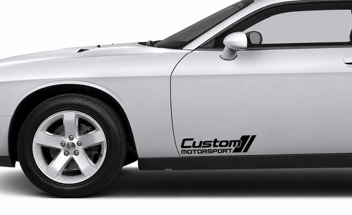 Custom Motorsport Slash Pair — Vinylaufkleber (Seite)
