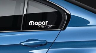 Mopar Racing Aufkleber Aufkleber Logo Mopar Dodge Racing HEMI Hellcat Neu USA Paar