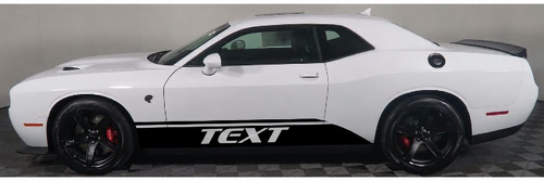 Individuelle Text-Türaufkleber Decals Grafiken Vinyl-Streifen für Dodge Challenger