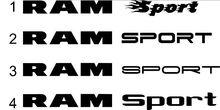 1500 2500 Dodge Ram Sport Vinyl Aufkleber Custom Decals Logo mopar 5.7 L Rebel RT №2 2