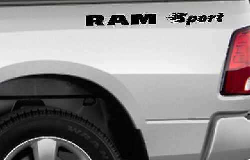 Ram Sport Custom Style Seiten-Vinylaufkleber für Dodge Ram 3500