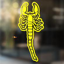 Wüstenskorpion mit Kontur Universeller Vinylaufkleber_4