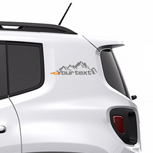 Individuell gestalteter Schriftzug Berge Vinyl-Aufkleber Sticker Grafik 2 für Jeep Renegade 2