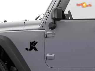 JEEP Wrangler JK Wrangler Aufkleber Aufkleber Sahara Rubicon Premium Set von 2
