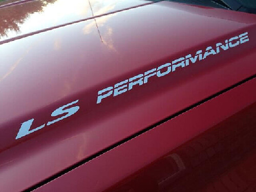 LS Performance Motorhauben-Vinyl-Aufkleber-Set für Chevy GMC Silverado Sierra