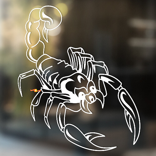 Geckosymbol Umriss Universal Vinyl Aufkleber mit erhobenem Schwanz