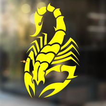 Aufgerichtete Wüstenskorpion Universeller Vinylaufkleber Sticker_4