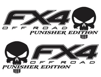 Ford F150 F250 FX4 Punisher Offroad-Aufkleber Vinyl-LKW-Aufkleber Offroad