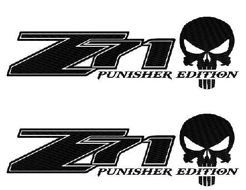 Z71 Punisher Edition Seiten-Vinylaufkleber für Chevy Silverado