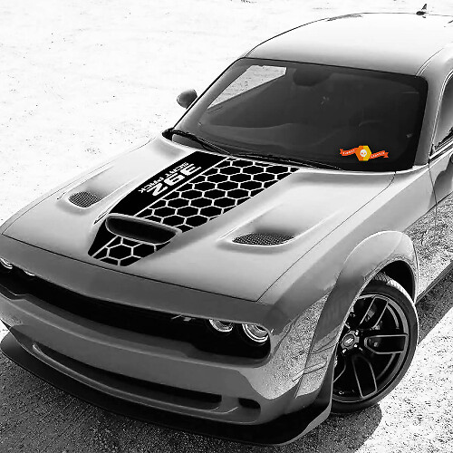 Waben-Struktur Motorhauben-Aufkleber für Dodge Challenger