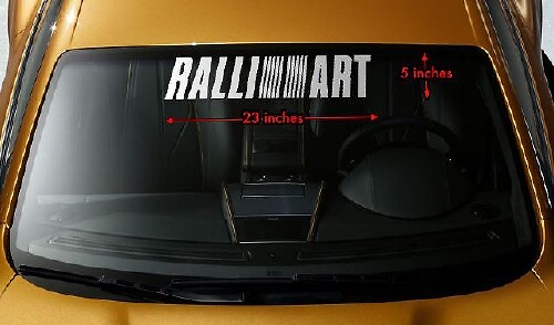 Ralliart Stil Windschutzscheiben Banner Vinyl-Aufkleber für Mitsubishi