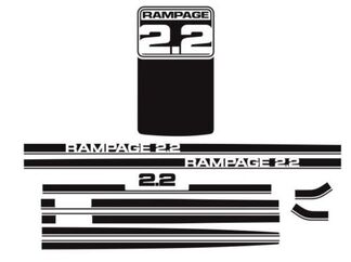 1983 1984 Dodge Rampage 2.2 Aufkleber & Streifen-Kit