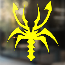 Scorpion Abstrakter Stil Universeller Vinylaufkleber_4